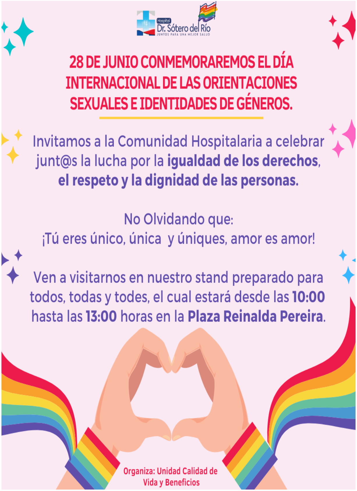 Día Internacional De Las Orientaciones Sexuales E Identidades De Géneros Hospital Sotero Del Rio 4283
